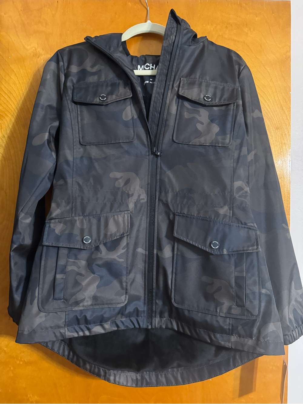 Michael Kors Waterproof Jacket - Camo Black